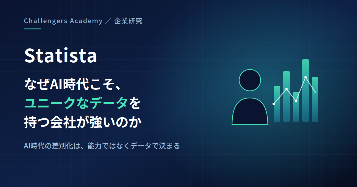 【企業研究】Statista ── なぜAI時代こそ、ユニークなデータを持つ会社が強いのか